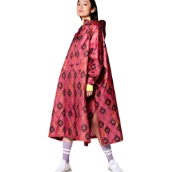 Regenkleding & -Laarzen-Rainkiss Ikat regenponcho merlot purple
