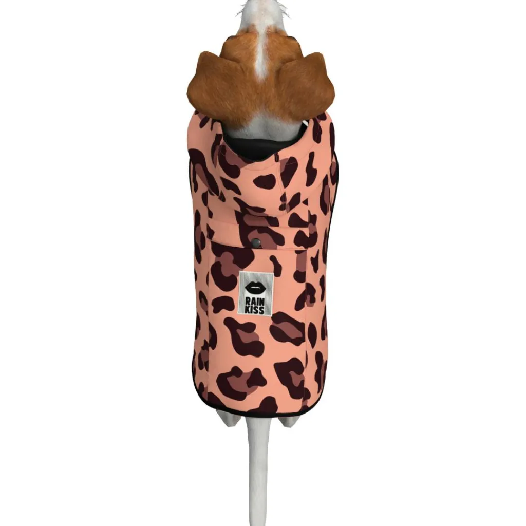 Hondenartikelen-Rainkiss Pink Panther Dog Poncho regenjas hond pink