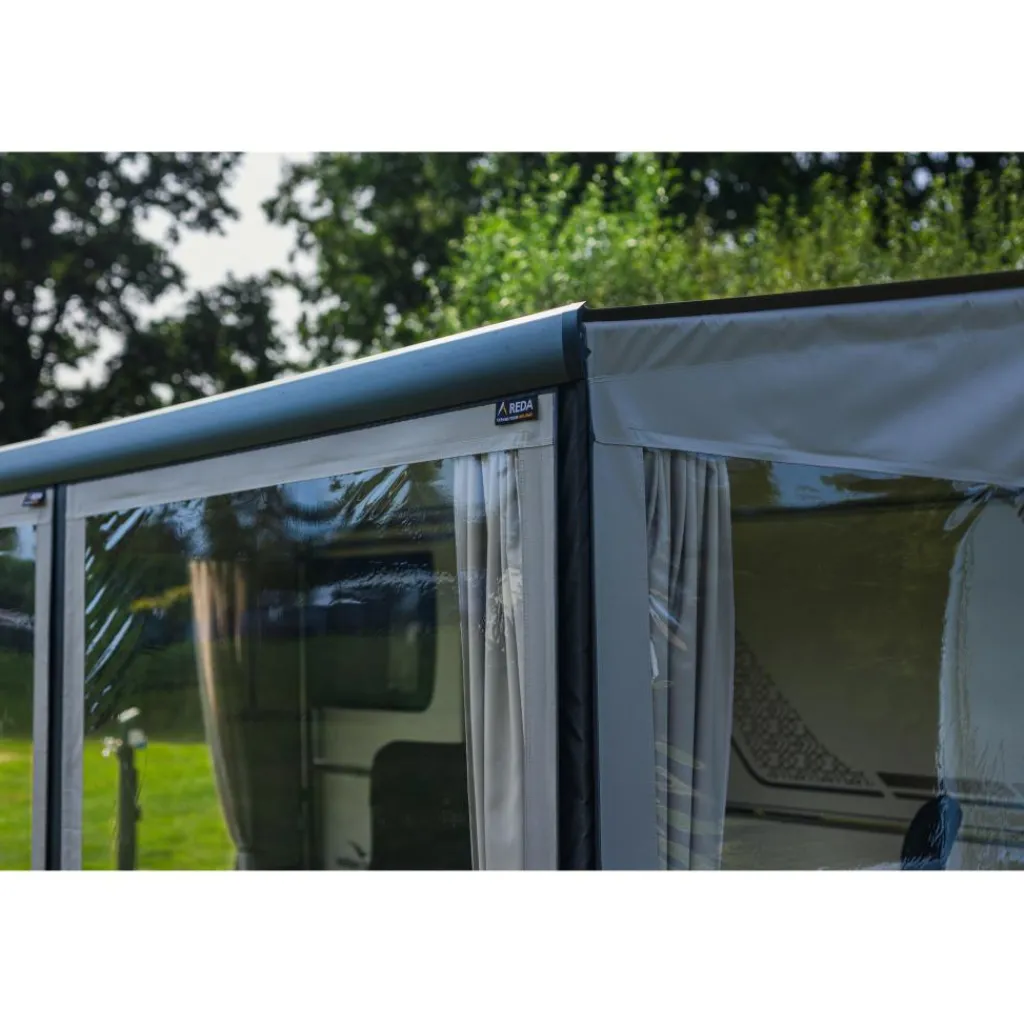 Voorwanden-Reda Adventure 195 cm voorwand gordijn grey