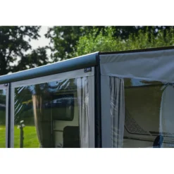 Reda Adventure 120 cm voorwand gordijn grey< Voorwanden