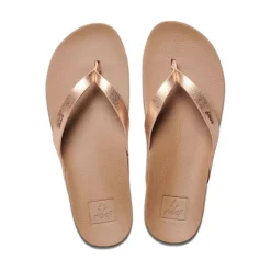 Slippers-Reef Cushion Bounce Court slippers dames rose gold