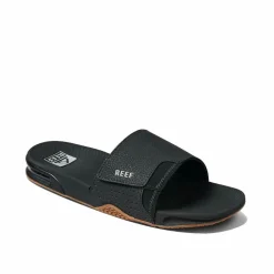 Reef Fanning slippers heren black silver< Badslippers|Slippers