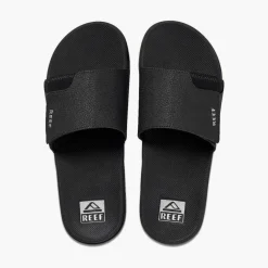 Reef Fanning slippers heren black silver< Badslippers|Slippers