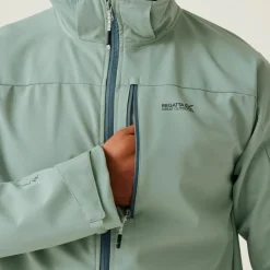 Outdoor Jack-Regatta Arana softshell jas heren glacier green