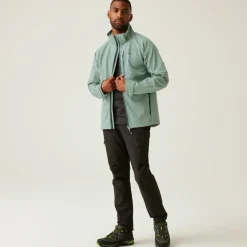 Outdoor Jack-Regatta Arana softshell jas heren glacier green