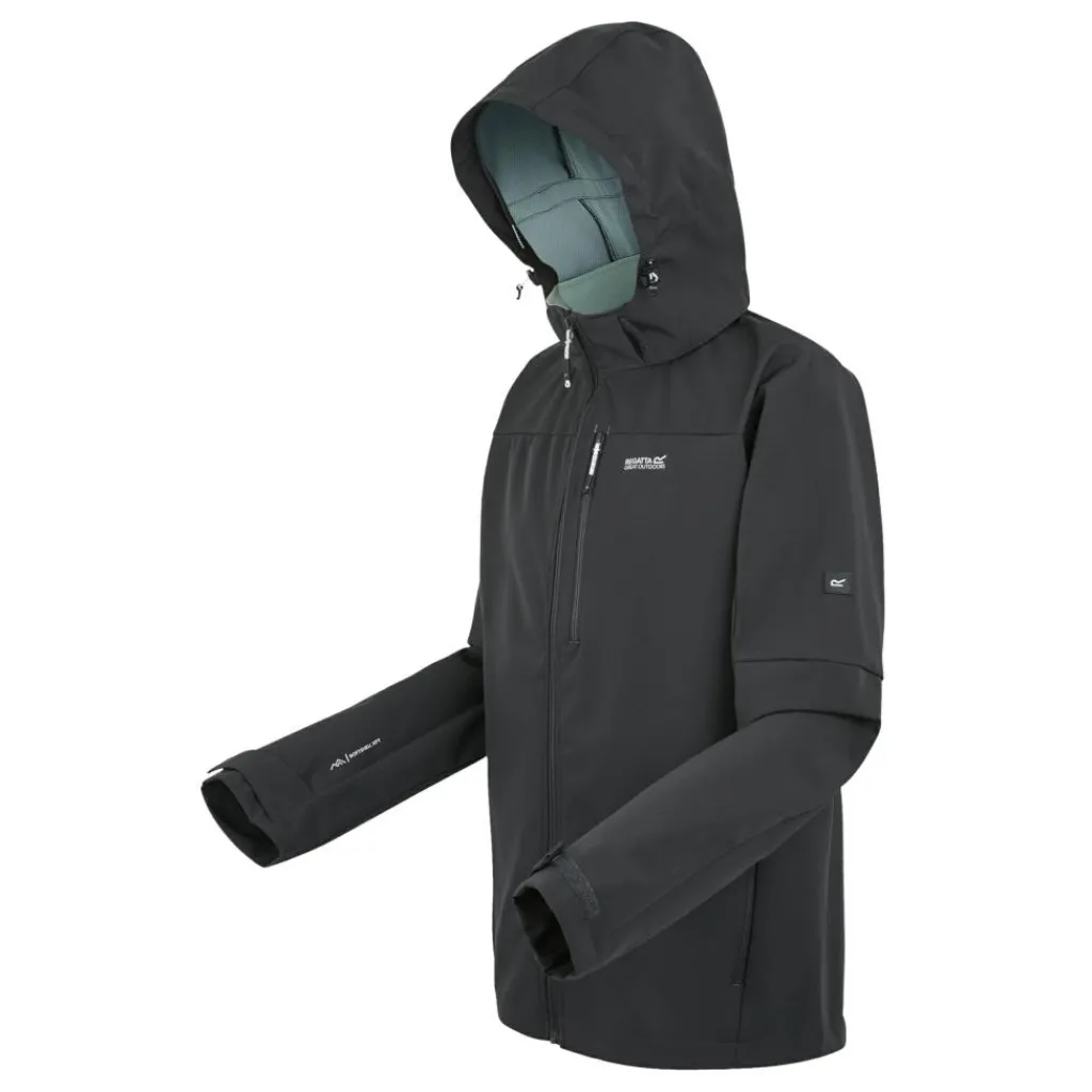 Regatta Arana softshell jas heren ash black< Outdoor Jack