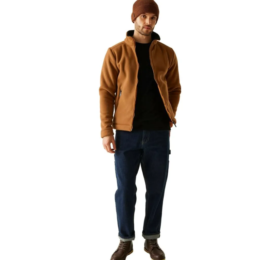 Fleece Vest-Regatta Garrian II fleece vest heren brown