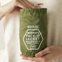 Regenkleding & -Laarzen-Regatta Pack It III regenjas dames nephrite green