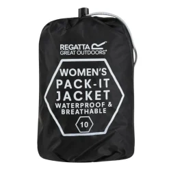 Regenkleding & -Laarzen-Regatta Pack It III regenjas dames black