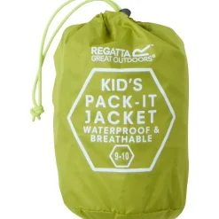 Regatta Pack It regenjas junior grenoble green< Regenkleding & -Laarzen