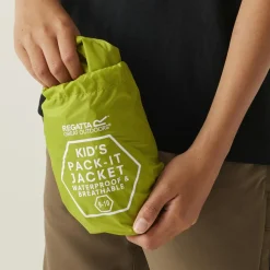Regatta Pack It regenjas junior grenoble green< Regenkleding & -Laarzen