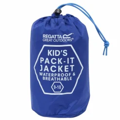 Regenkleding & -Laarzen-Regatta Pack It regenjas junior olympian blue elysium blue