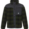 Ski Vesten|Wintersport-Rehall RITCHALL-R fleece vest heren olive check