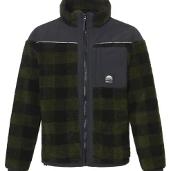 Ski Vesten|Wintersport-Rehall RITCHALL-R fleece vest heren olive check