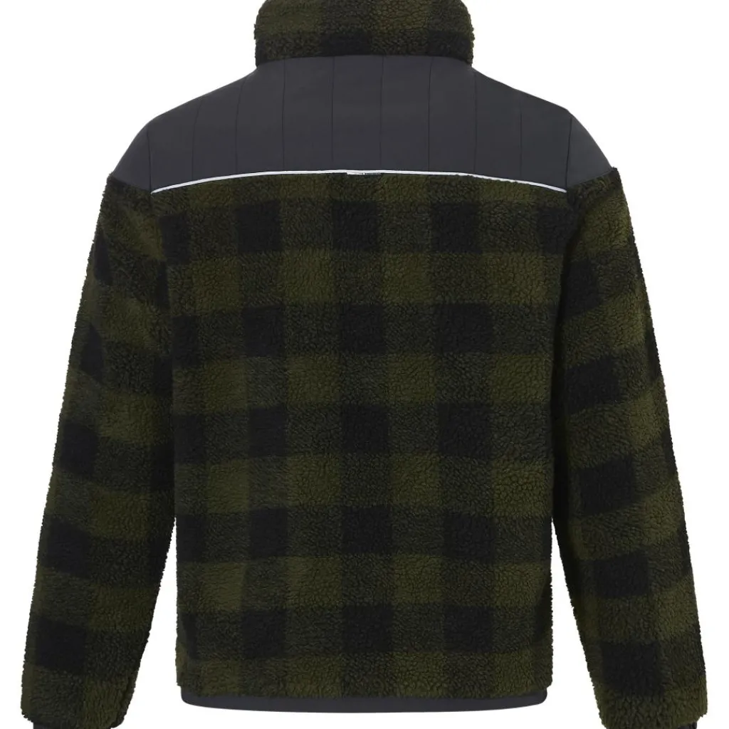 Ski Vesten|Wintersport-Rehall RITCHALL-R fleece vest heren olive check