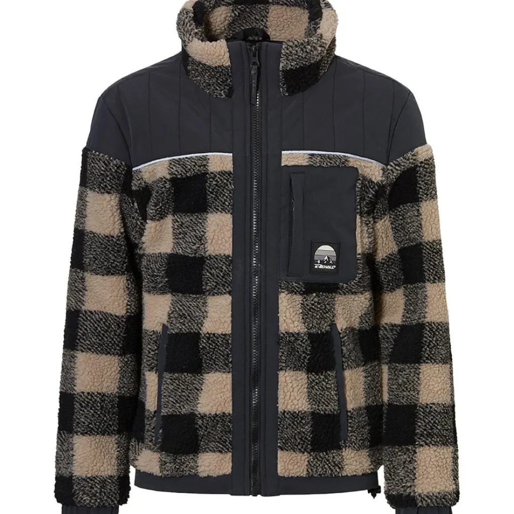 Rehall RITCHALL-R fleece vest junior stone check< Ski Vesten|Wintersport
