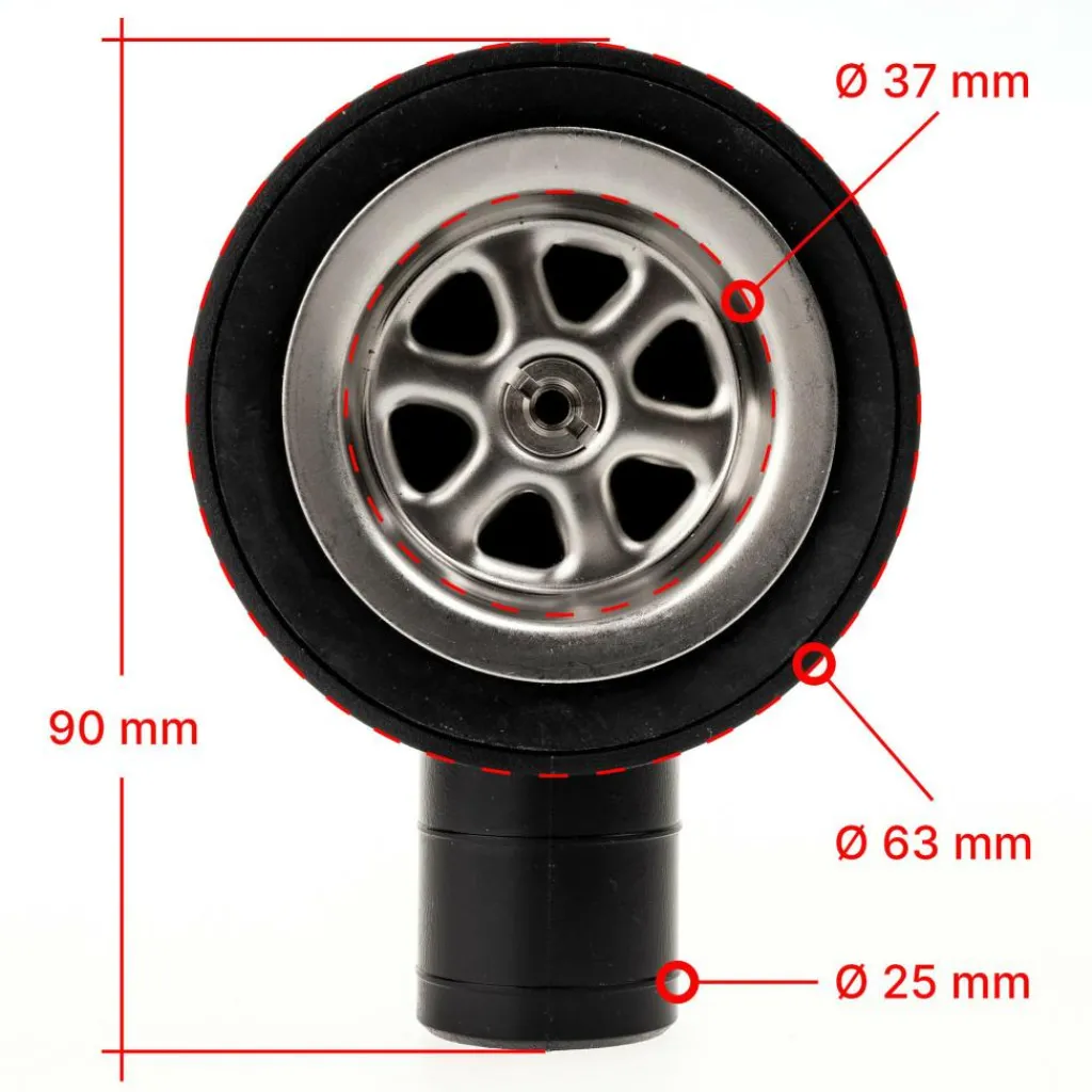 Reich haakse afvoerplug 39 mm< Tankdoorvoeren & Afvoerpluggen