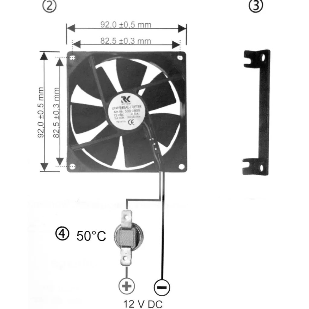 Koelkasten-Reich Koelkastventilator-set