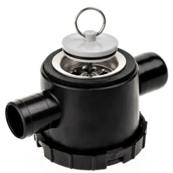 Tankdoorvoeren & Afvoerpluggen-Reich Sifon dubbele afvoerplug met RVS zeefje en afsluit