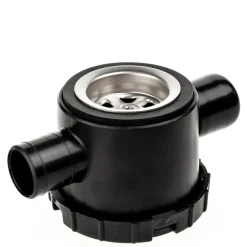 Tankdoorvoeren & Afvoerpluggen-Reich Sifon dubbele afvoerplug met RVS zeefje en afsluit