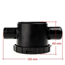 Tankdoorvoeren & Afvoerpluggen-Reich Sifon dubbele afvoerplug met RVS zeefje en afsluit