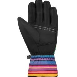 Handschoenen & Wanten|Wintersport-Reusch Alan handschoenen junior black multicolour lines
