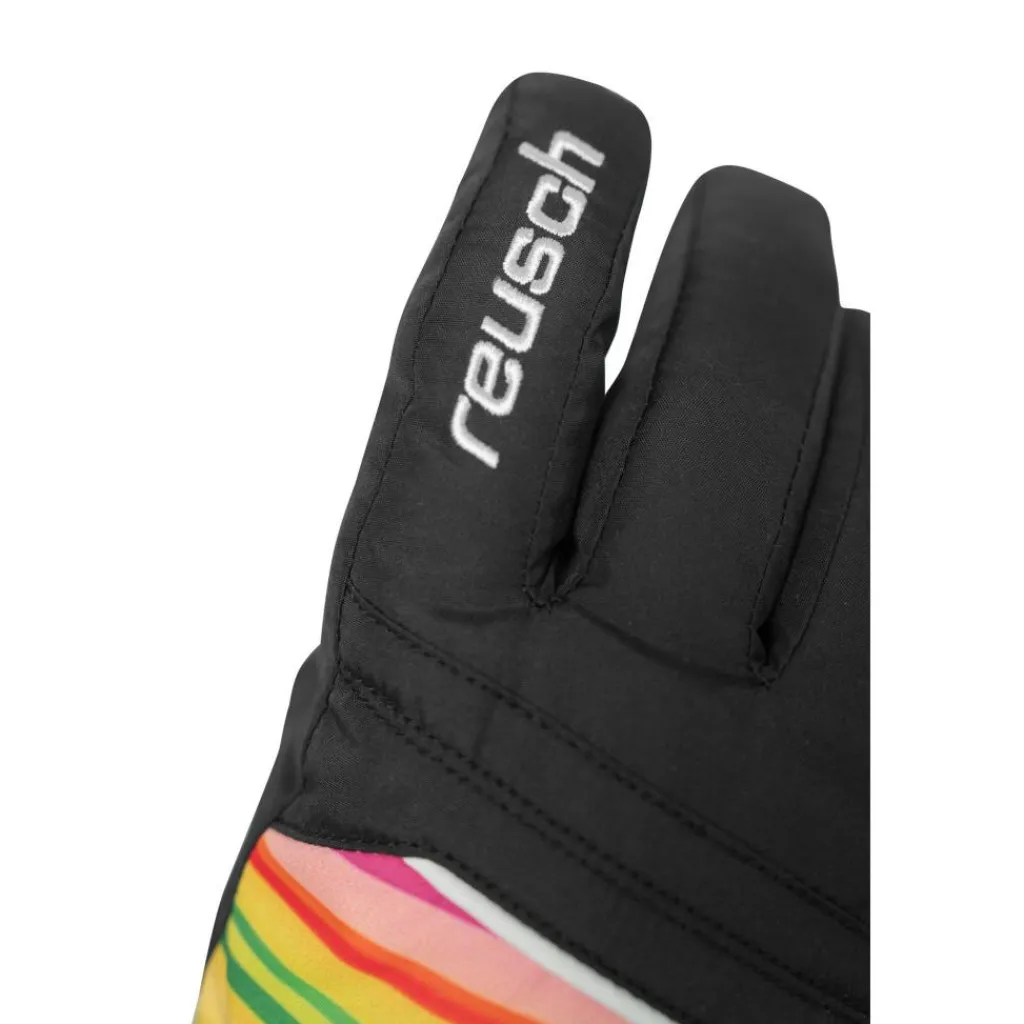 Handschoenen & Wanten|Wintersport-Reusch Alan handschoenen junior black multicolour lines