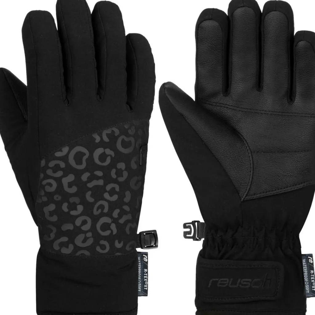 Reusch Beatrix R-TEX XT handschoenen junior black black leopard< Handschoenen & Wanten|Wintersport