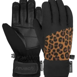 Reusch Beatrix R-TEX XT handschoenen junior black brown leopard< Handschoenen & Wanten|Wintersport