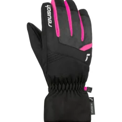 Handschoenen & Wanten|Wintersport-Reusch Bennet R-TEX XT handschoenen junior black black melange pink glo