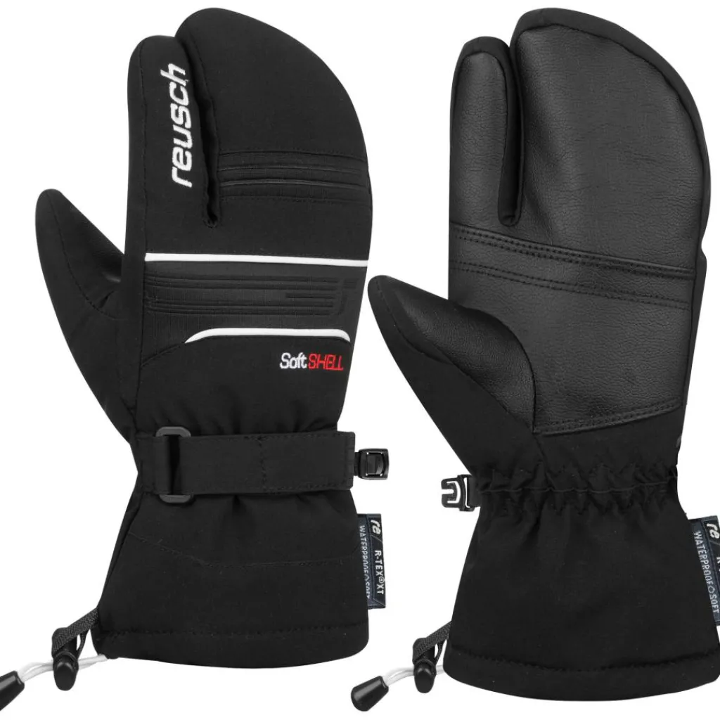 Reusch Kondor R-TEX XT lobster handschoenen junior black white< Handschoenen & Wanten|Wintersport