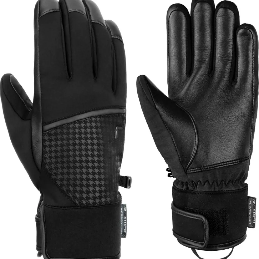 Handschoenen & Wanten|Wintersport-Reusch Mara R-TEX XT handschoenen dames black pied de poule