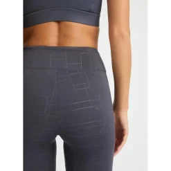 Sportbroek-Röhnisch 112231 sportlegging dames dk plum emboss