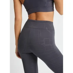 Sportbroek-Röhnisch 112231 sportlegging dames dk plum emboss