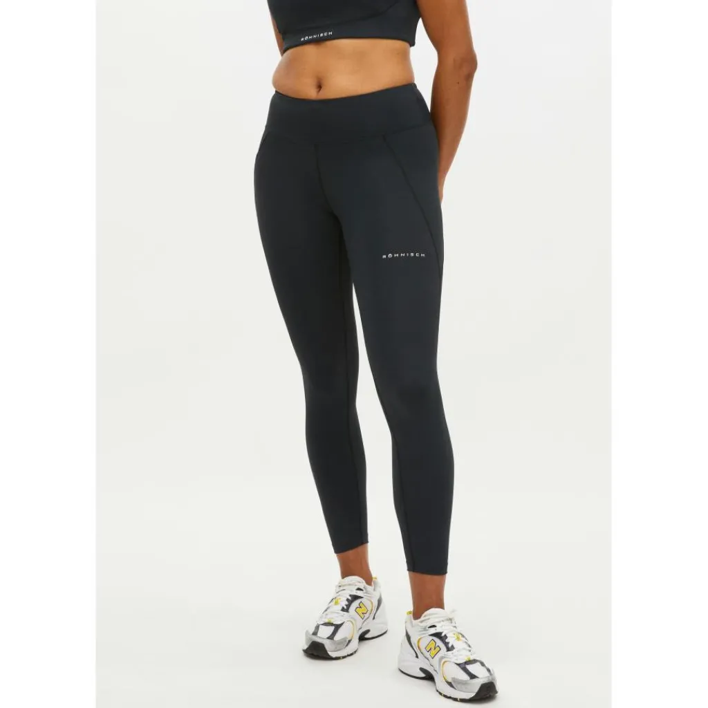 Röhnisch Flattering Regular Waist sportlegging dames black< Sportbroek