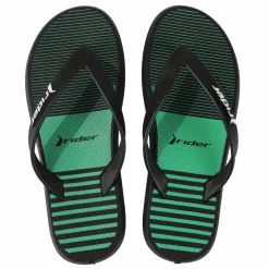 Rider R1 Style Kids slippers junior black green< Slippers