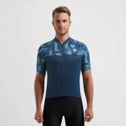 Rogelli Essential Graphic fietsshirt heren blauw< Fietskleding