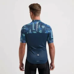 Rogelli Essential Graphic fietsshirt heren blauw< Fietskleding