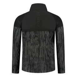 Hardloopkleding-Rogelli Essential Hi Vis hardloopjack heren zwart  reflection