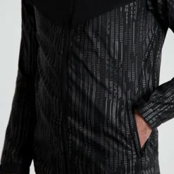 Hardloopkleding-Rogelli Essential Hi Vis hardloopjack heren zwart reflection