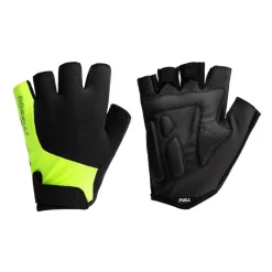 Fietskleding-Rogelli Essentials fietshandschoenen heren zwart fluor geel