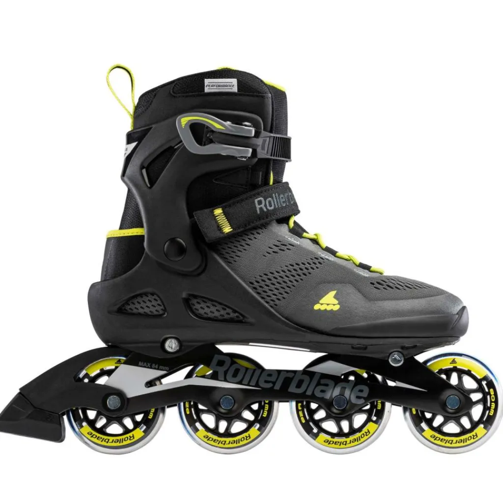 Rollerblade Macroblade 80 inline skates heren black lime< Inline Skates