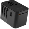 Camping Elektra-Rolling Square  Travel Adapter Quick Charge wereldstekker black