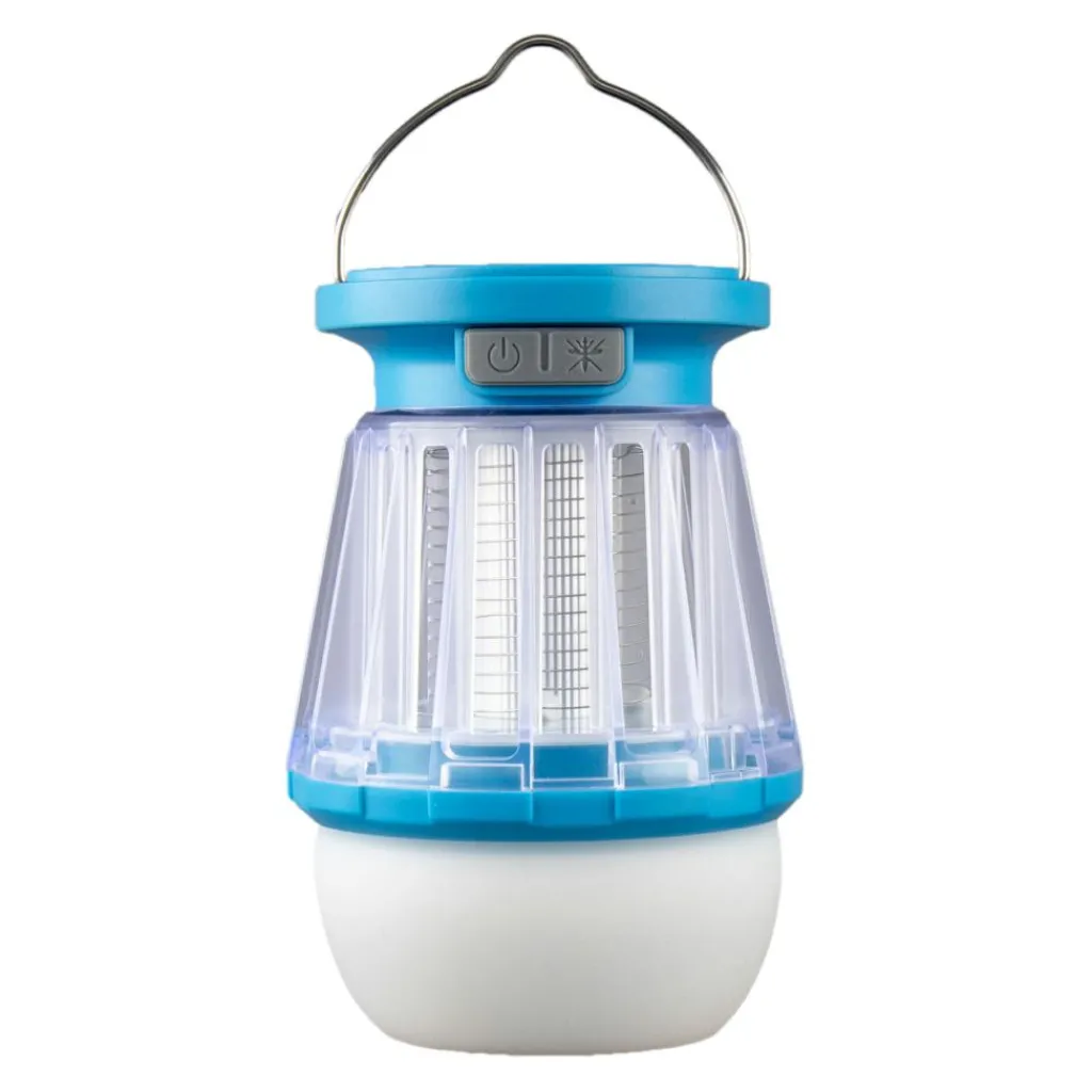 Verlichting|Verlichting Oplaadbaar-Rubytec Buzz USB Solar insectenlamp blue