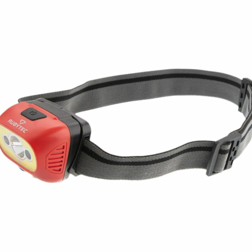 Verlichting|Hoofdlampen-Rubytec Owl Sensor USB Rechargeable hoofdlamp red