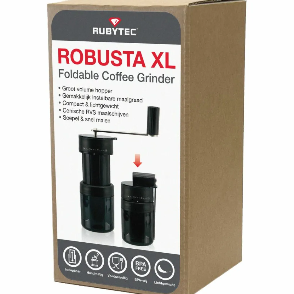 Rubytec Robusta XL koffiemolen black< Keukenapparaten