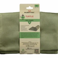 Rubytec Turtle ECO handdoek 150 x 63,5 cm green< Reishanddoeken