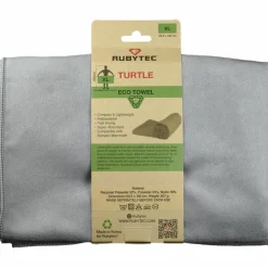 Reishanddoeken-Rubytec Turtle ECO handdoek 150 x 63,5 cm grey