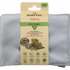 Rubytec Turtle ECO handdoek 80 x 40 cm grey< Reishanddoeken
