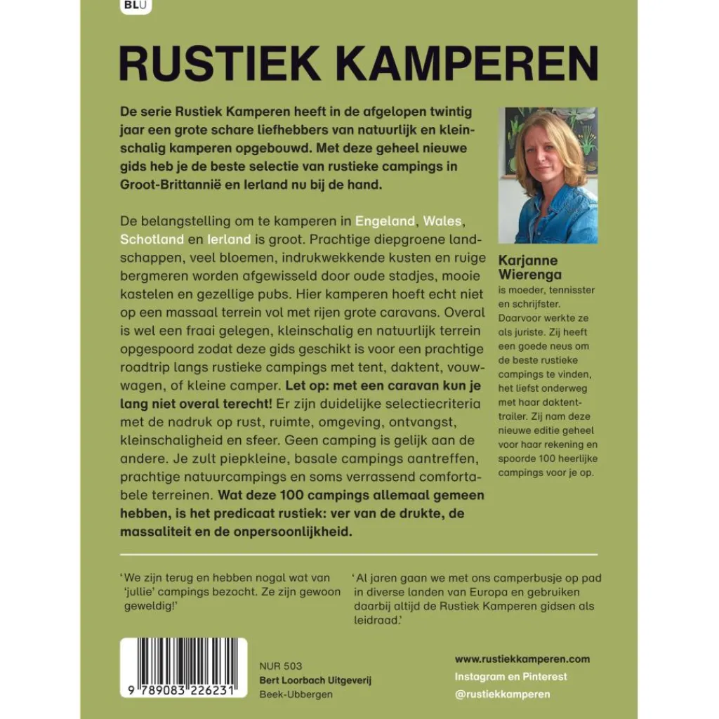 Reisboeken & Kaarten-Rustiek Kamperen Groot-Brittannië en Ierland campinggids